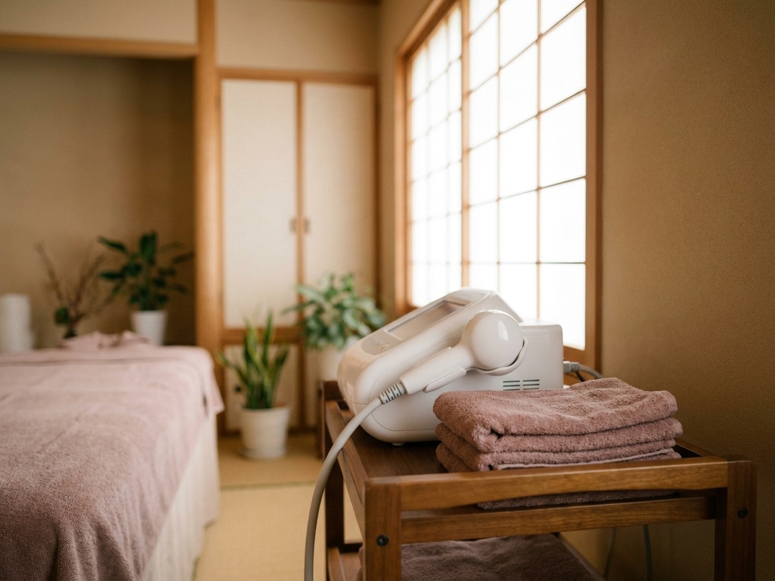 電流の筋膜リリースに使うグローブ型のマシン